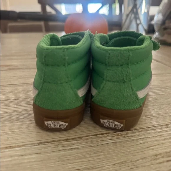Vans Green and Brown Kids High-Top Sneakers - Picture 5 of 8